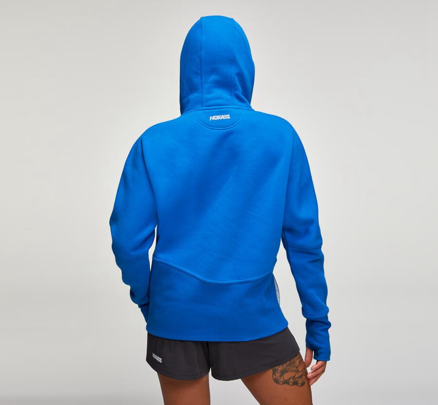 Hoka One One Hoodie Dames - Performance - Blauw - GN9127463